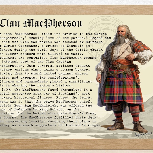 MacPherson Scottish History Poster