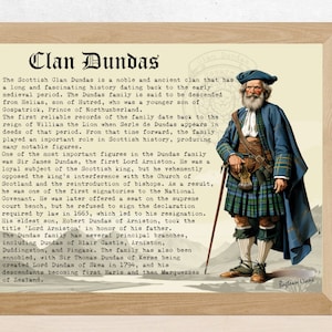 Clan Dundas Scottish History Poster