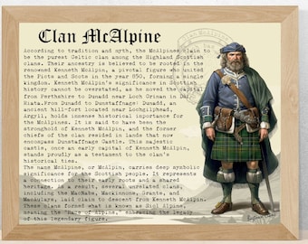 Clan McAlpine Scottish History Poster