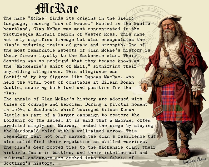 McRae Scottish History Poster image 4
