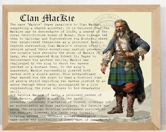 Clan MacKie Vintage Poster