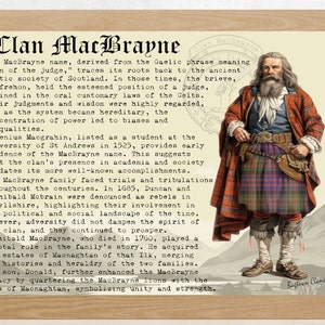 Clan MacBrayne Scottish History Poster