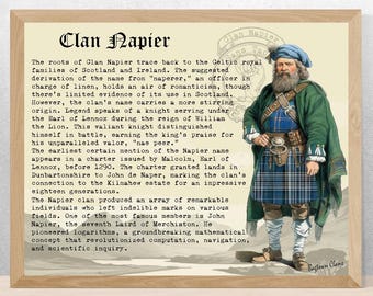 Poster Histoire écossaise du clan Napier