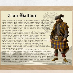 Clan Balfour Vintage Poster