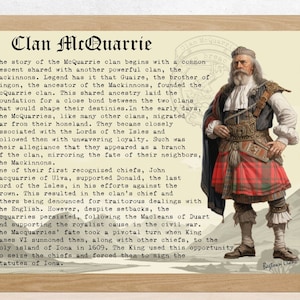 McQuarrie Scottish History Poster
