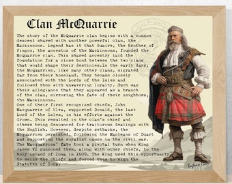 Pôster da história escocesa de McQuarrie