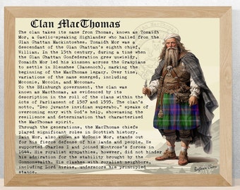 MacThomas Schottisches Geschichtsposter