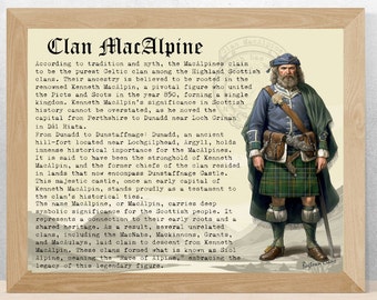 Clan MacAlpine Schottische Geschichte Poster