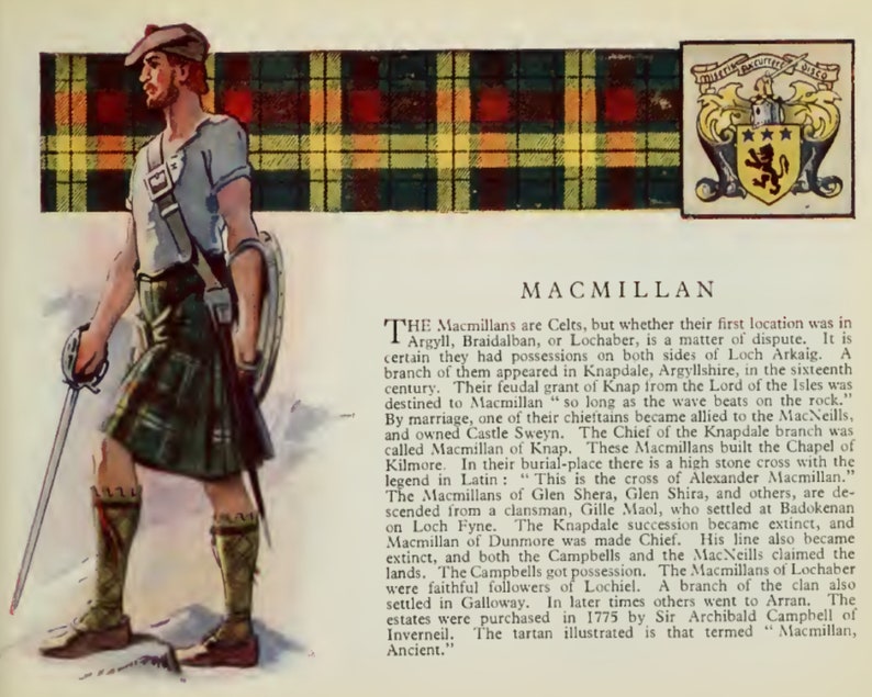 Clan MacMillan Vintage Poster image 2