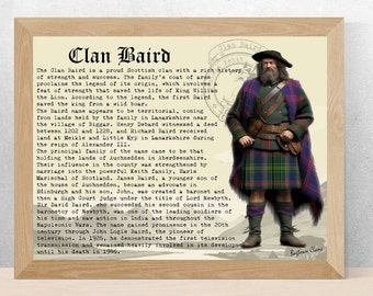 Clan Baird vintageaffisch
