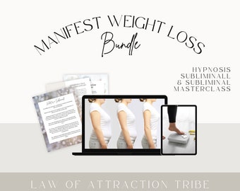 Manifest Weight Loss Bundle with Hypnosis, Subliminal, and Subliminal Masterclass | Manifesting Your Goal Weight | Manifestation for Health