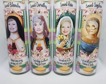 Golden Girls// Blanche Devereaux// Dorothy Zbornak// Rose Nylund// Sophia Petrillo// Saint Candles// Fandles// Fandom Devotion
