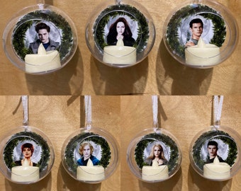 Twilight Candle Ornaments// Bella Swan// Edward Cullen// Jacob Black// Alice// Jasper Hale// Rosalie// Emmett// Titsoak// Ratties// Bwthhybl