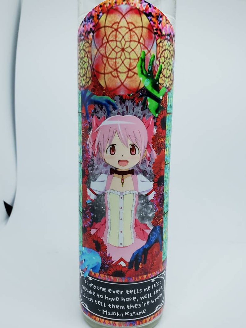 Puella Magi Madoka Magica// Prayer Candles// Kyubey// Madoka Kaname// Homura Akemi// Sayaka Miki// Mami Tomoe// Kyoko Sakura// Fandles image 3