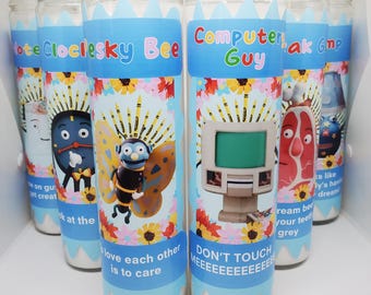 Don't Hug Me I'm Scared// DHMIS// Teachers// Notepad// Clock// Pesky Bee// Computer// Steak Guy// Lamp// Fandles// Fandom Devotion// Candles