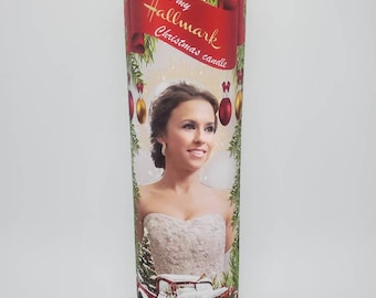 Lacey Chabert// This Is My Holiday Movie// Saint Prayer Candle// Merry Christmas// Hallmark of the Holidays