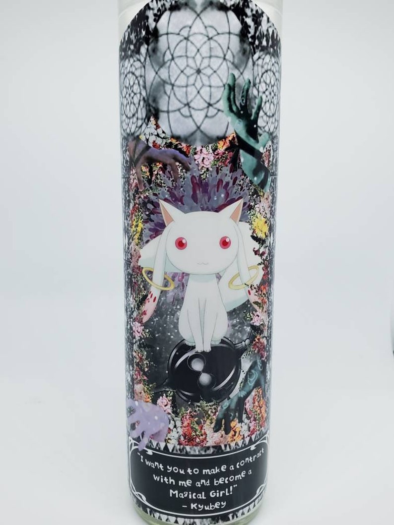 Puella Magi Madoka Magica// Prayer Candles// Kyubey// Madoka Kaname// Homura Akemi// Sayaka Miki// Mami Tomoe// Kyoko Sakura// Fandles image 2