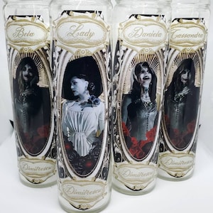 Lady Alcina Dimitrescu// Bela// Cassandra// Daniela// Resident Evil 8// Village// Fandom Candles// Fandom Devotion// Horror// Fandles