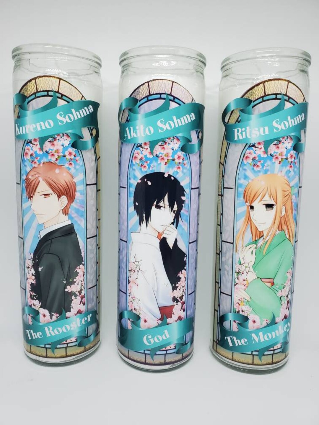 Fruits Basket// Saint Candles// Akito// Kureno// Ritsu Sohma// God//  Rooster// Monkey// Chinese Zodiac// Fandles// Fandom Devotion - Etsy