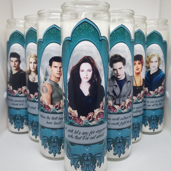 Twilight// Bella Swan// Edward Cullen// Jacob Black// Alice// Jasper Hale// Rosalie// Emmett// Titsoak// Bwthhybl// Fandom Candle