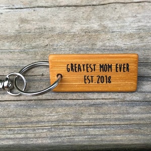 Custom Bamboo Keychain