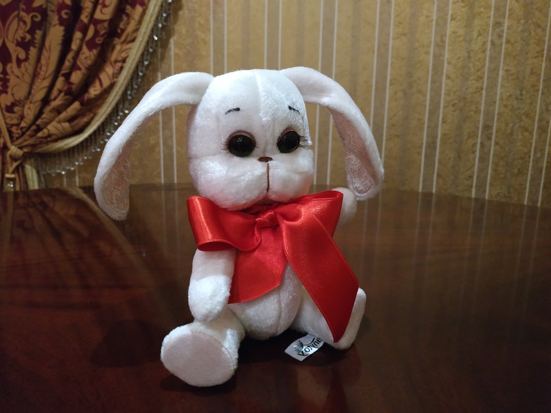 Bunny Soft Toy White Rabbit Toy Plush Rabbit White Cute Bunny Etsy