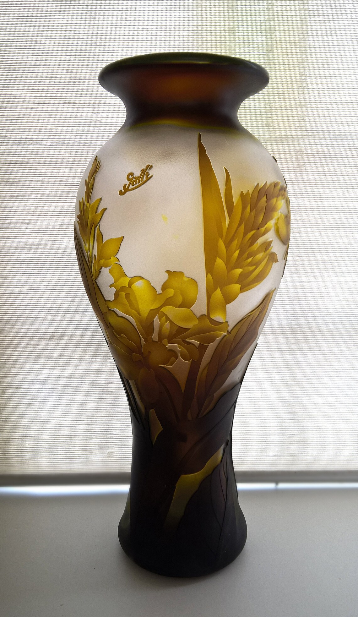 Art Nouveau Style Vase LARGE Glass Vase Decorative Vase Etsy