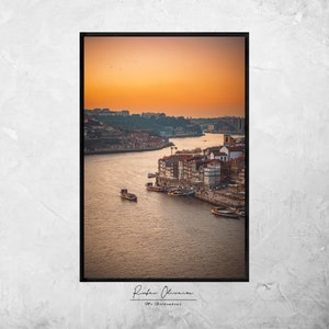 porto in portugal, oporto, porto poster, portuguese prints, porto portugal, photo wall decor, travel wall art, ribeira porto, print portugal