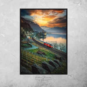 Switzerland Print, Switzerland Art, Switzerland Poster, Switzerland Wall Art, Swiss Travel Print, Swiss Travel Poster, Switzerland Travel