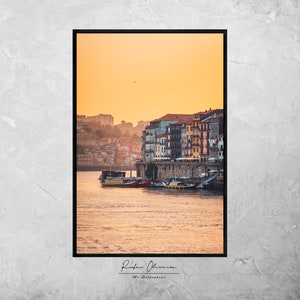 porto in portugal, oporto, porto poster, portuguese prints, porto portugal, photo wall decor, travel wall art, ribeira porto, print portugal