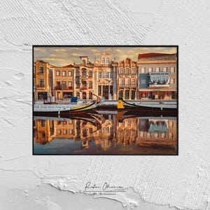 Aveiro travel poster| Minimalist Art Print | Portugal Cityscape Print | Modern Wall Decor | Travel Poster | Wall Art | Art Print Home Decor