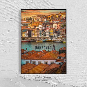 Porto | Portugal | Sunset | Douro River | Landscape | City | Wall Art |  Architecture Print | Portugal Poster | wall hangings