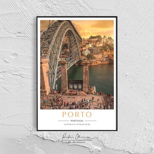 arredamento da parete fotografico, porto in portogallo, oporto, poster di porto, porto portogallo, ribeira porto, stampa portogallo, stampe portoghesi