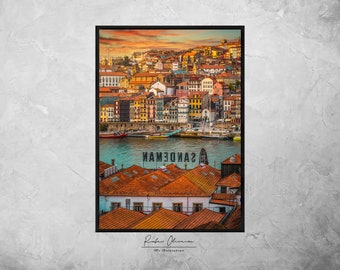 Porto | Portugal | Sunset | Douro River | Landscape | City | Wall Art |  Architecture Print | Portugal Poster | wall hangings
