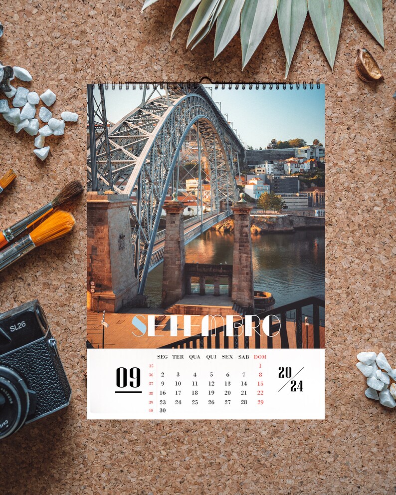 2024 Calendar Porto Portugal Wall Calendar Desk Etsy Canada