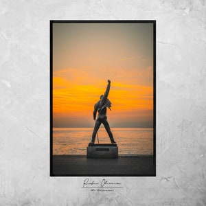 Montreux, Switzerland Print, Switzerland Poster, Switzerland Wall Art, Swiss Travel Print, Swiss Travel, Switzerland Travel, Freddie Mercury