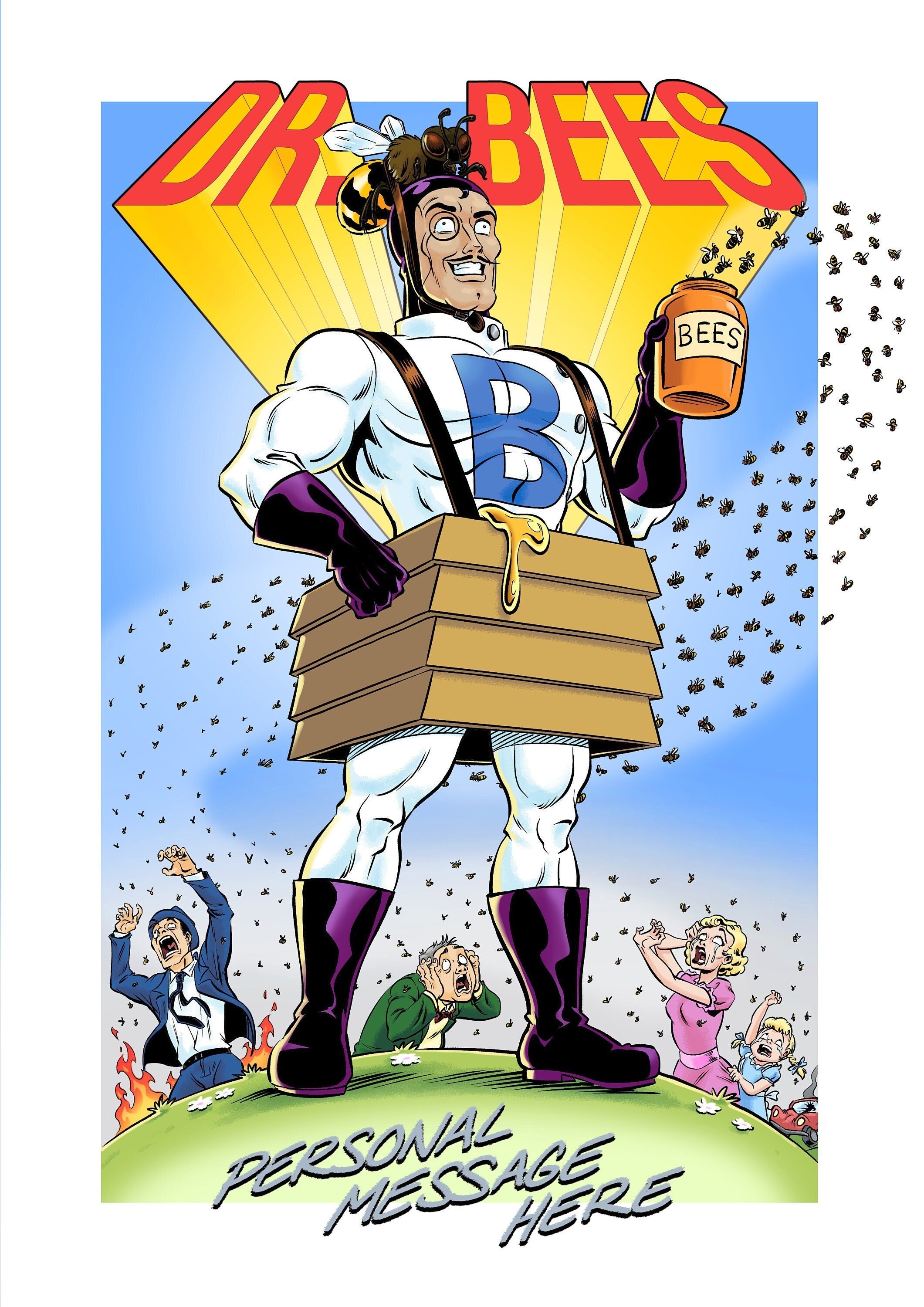 Limited Edition DR. BEES Print Signed and Personalised by Etsy