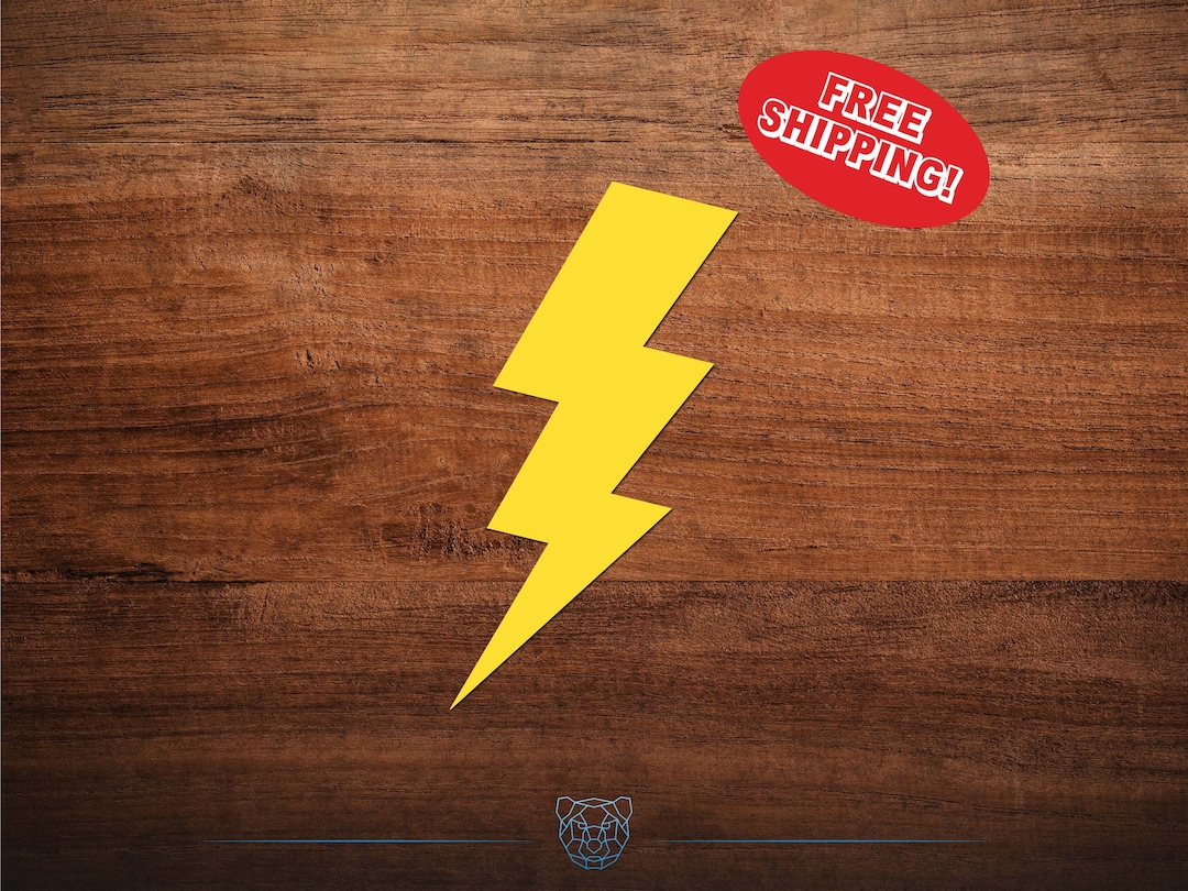 Lightning Bolt Vinyl Decal: Car, Laptop, and More - Etsy