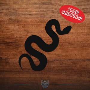 Snake Vinyl Decal - Multiple Colors and Sizes Available - Snake Sticker, Snake Silhouette