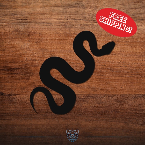 Snake Vinyl Decal - Multiple Colors and Sizes Available - Snake Sticker, Snake Silhouette