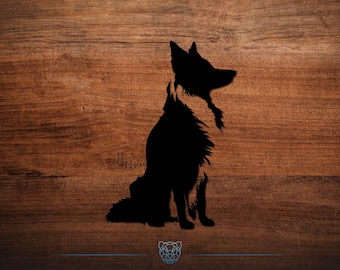 Border Collie Vinyl Decal - Multiple colors and sizes