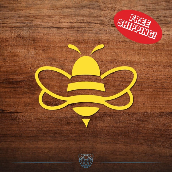 Bumblebee Vinyl Decal - Multiple colors and sizes - Honey Bee Decal, Cute BumbleBee Decal, Bumblebee Decal, Bumblebee Sticker, Gardening