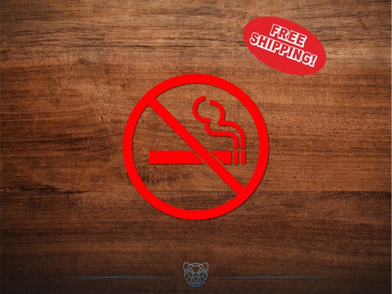 No Smoking Decal, No Vaping Decal, Smoking Not Allowed, Multiple Colors,  Vinyl Decal, Vinyl Sticker, Smoking Not Permitted