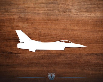 Flying Jet Vinyl Decal - Choose Your Color and Size