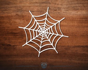 Spiderweb Vinyl Decal - Choose Your Color and Size