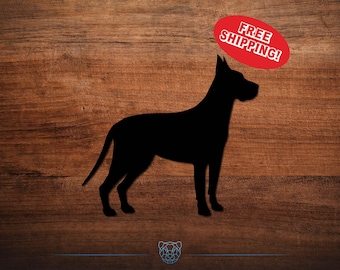 Great Dane Vinyl Decal - Choose Your Color and Size