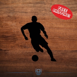 Soccer Player Vinyl Decal - Multiple colors and sizes