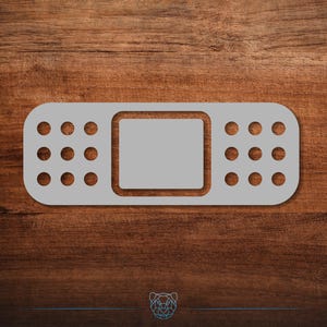 Bandage v2 Vinyl Decal - Choose Your Color and Size