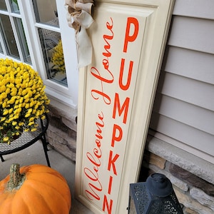 Home Decor sign with welcome home decal
