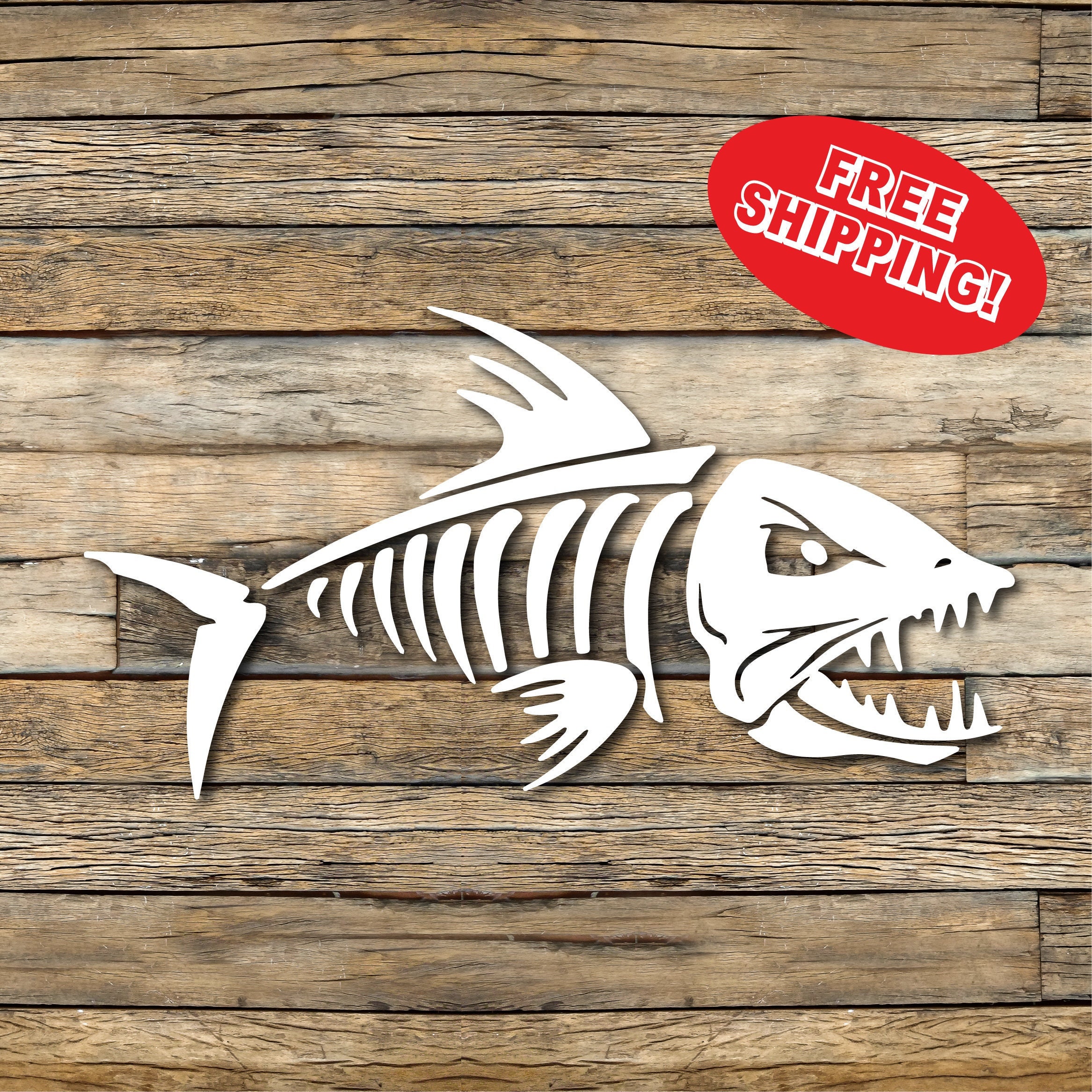 Fish Skeleton Decal 